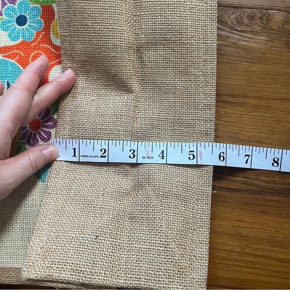 Mexico Jute Tote Bag‎ – Colorful Otomi-Inspired Tree Design - Picture 14 of 15